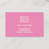 ケーキベーキングカップケーキ 名刺 (裏面)