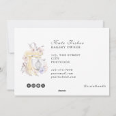 ケーキベーキングシェフフローラ水彩名刺 シーズンカード (裏面)