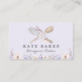 ケーキベーキングシェフフローラ水彩名刺 名刺 (正面)