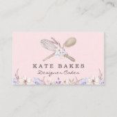 ケーキベーキングシェフフローラ水彩名刺 名刺 (正面)