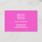 ケーキベーキング菓子キャンディ 名刺 (裏面)