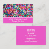 ケーキベーキング菓子キャンディ 名刺 (正面/裏面)