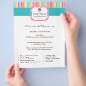 ケーキボール価格リストのチラシ チラシ (手)