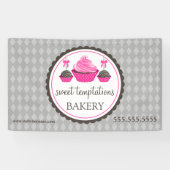 ケーキポップとカップケーキ 横断幕 (横)