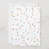 ケーキポップと振りかける誕生日 招待状 (裏面)