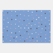 ケーキポップどこでも青 ラッピングペーパーシート (正面)