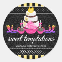 ケーキポップカップケーキケーキベーカリーボックスシール