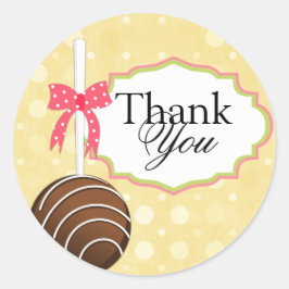ケーキポップベーカリーサンキューボックスシール ラウンドシール