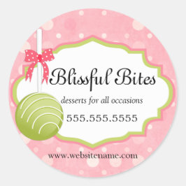ケーキポップベーカリーボックスシール ラウンドシール