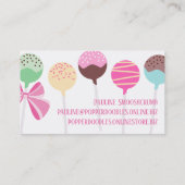 ケーキポップレインボーベーキングベーカリー菓子 名刺 (裏面)