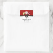 ケーキポップレッドベイカーボックスシール スクエアシール (バッグ)