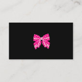 ケーキポップ名刺ベーカリーゼブラレトロブルー 名刺 (裏面)