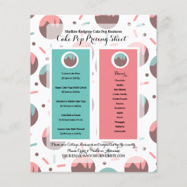 ケーキポップ ビジネス ロゴ 価格リスト チラシ