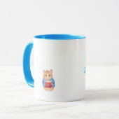 ケーキマグの誕生日プレゼント付き可愛いハムスター マグカップ (正面左)