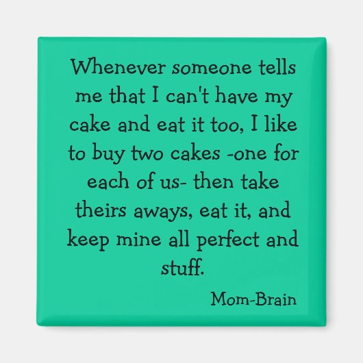 ケーキマグネット マグネット (正面)