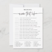 ケーキマッチブライダルシャワーゲームパーティーアクティビティカード 招待状 (正面)