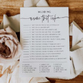 ケーキマッチブライダルシャワーゲームパーティーアクティビティカード 招待状