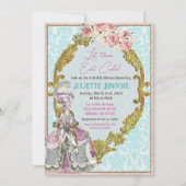 ケーキマ食べリーアントイネットブライダルシャワー 招待状 (正面)