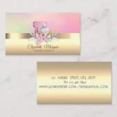 ケーキミエレガントキサーウィスクフラワーベーカリー 名刺 (正面/裏面)