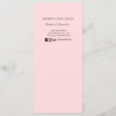 ケーキミキサーピンクベーカリー メニュー (裏面)