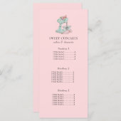 ケーキミキサーピンクベーカリー メニュー (正面/裏面)