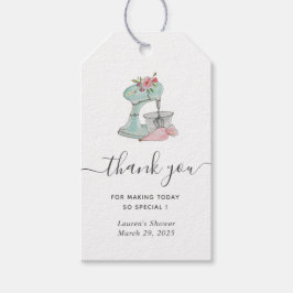 ケーキミキサーブライダルシャワーありがとうギフトラベル ギフトタグ