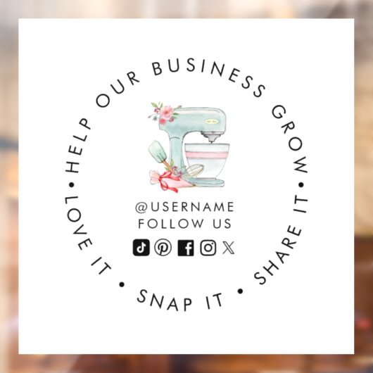 ケーキミキサーベーカリーソーシャルメディ後を追アウィンドウの固定 ウィンドウサイン (シート2)