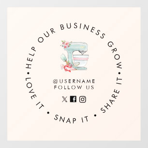 ケーキミキサーベーカリーソーシャルメディ後を追ア ウィンドウサイン