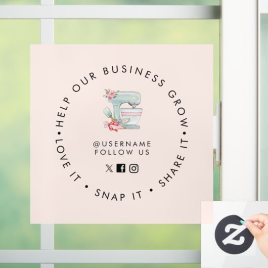 ケーキミキサーベーカリーソーシャルメディ後を追ア ウィンドウサイン (ホーム)