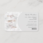 ケーキミキサーベーカリーフローラマーブルグレービジネスカード 名刺 (裏面)