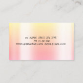 ケーキミキサー花グリッタードリップスブラック 名刺 (裏面)