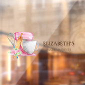 ケーキミキサー、ウィスク転が、のピンベーカリー花 ウィンドウサイン (シート2)