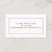 ケーキミキサー、ウィスク転が、のピンベーカリー花 名刺 (裏面)