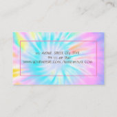 ケーキミキサー、ウィスク、転がのピンフラワーズ絞り染め 名刺 (裏面)