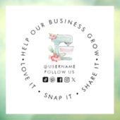 ケーキミキサー ベーカリー ソーシャルメディア フォロー ウィンドウステッカー ウィンドウサイン (シート3)