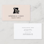 ケーキミミニマルキサーベーカリー名刺 名刺 (正面/裏面)