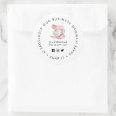 ケーキミ救済キサーのビジネス成長ソーシャルメディア ラウンドシール (バッグ)