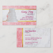 ケーキメーカーのスローガンの名刺 名刺 (正面/裏面)