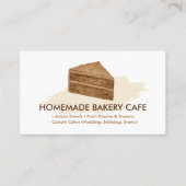 ケーキメーカー結婚クッキーの誕生日ベーカリーミニマル 名刺 (正面)