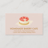 ケーキメーカー コーキー ウェディング ベーカリー ミニマル 名刺 (正面)