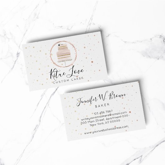 ケーキメーカー ベーカリー パティスリー 名刺