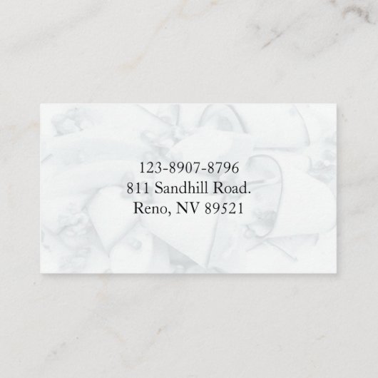 ケーキメーカー  名刺 (裏面)