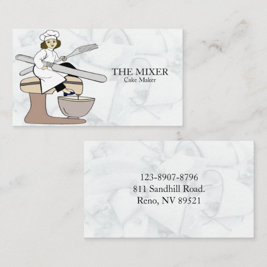 ケーキメーカー  名刺 (正面/裏面)