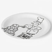 ケーキメーカ飾ーの巨大ケーキ ペーパープレート (アングル)