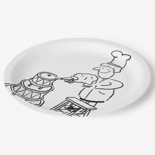 ケーキメーカ飾ーの巨大ケーキ ペーパープレート (アングル)