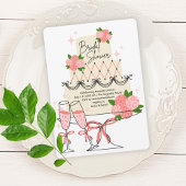 ケーキモダンブライダルシャワー 招待状