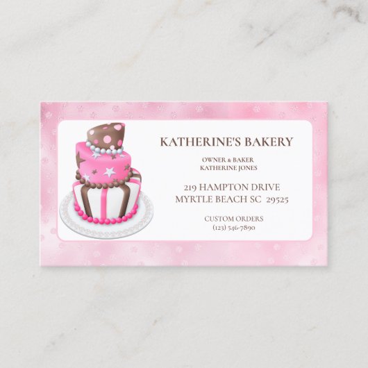 ケーキモダンベーカリー名刺 名刺 (正面)