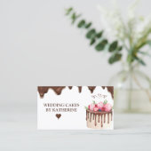 ケーキモダン結婚グラフィックベーカリー名刺 名刺 (スタンド正面)
