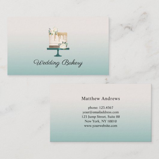 ケーキモダン 名刺 (正面/裏面)