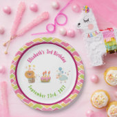 ケーキライオンパーティーとバルーン誕生日 ペーパープレート (パーティー)